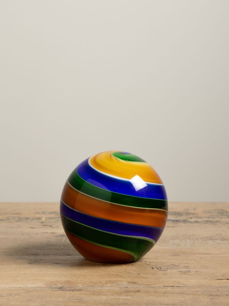 FERMACARTE SFERA A RIGHE COLORATE - Infinity Concept Store