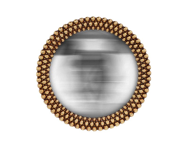 Specchio Convesso Dorato