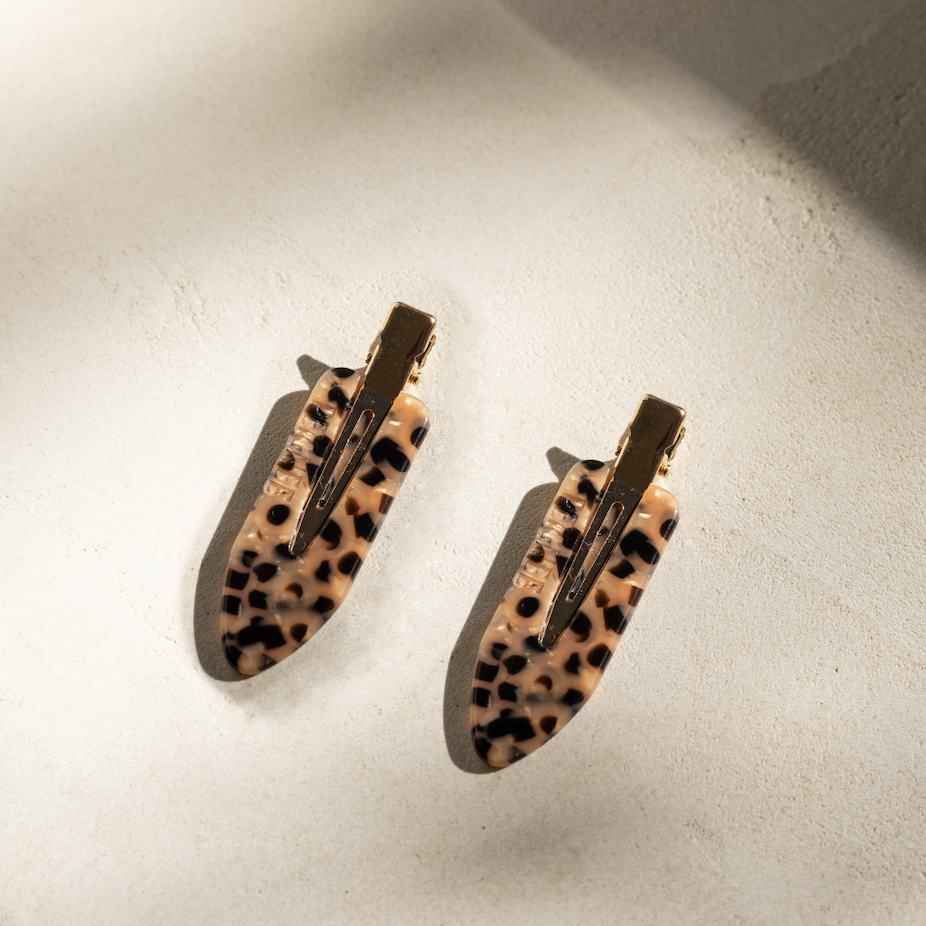 coppia mollette leopardate