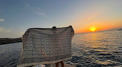 NUOVA SCIARPA BOHO FATTA A MANO BLU - 180cm x 110cm - Infinity Concept Store