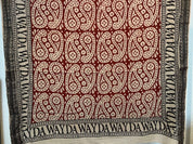 NUOVA SCIARPA BOHO FATTA A MANO ROSSO - 180cm x 110cm - Infinity Concept Store