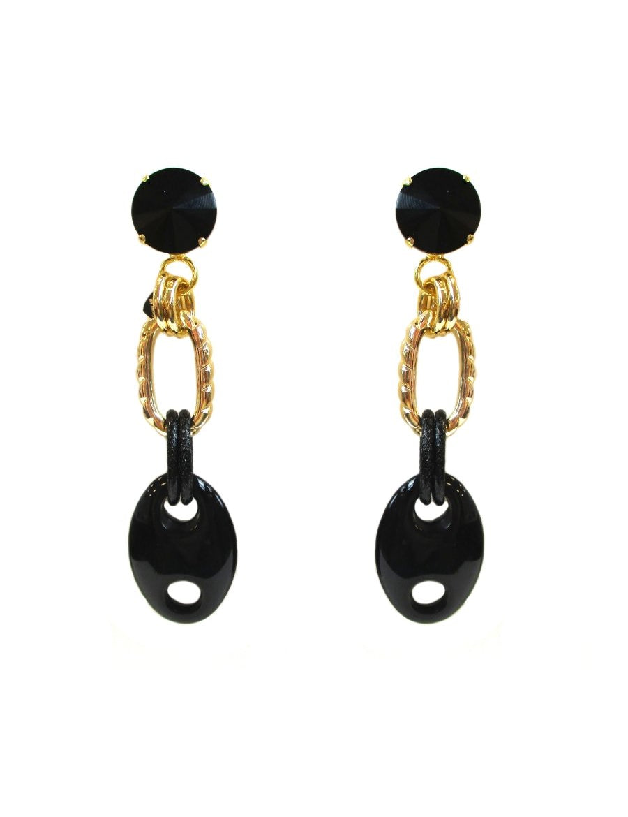 Orecchini Intensa nero - Infinity Concept Store