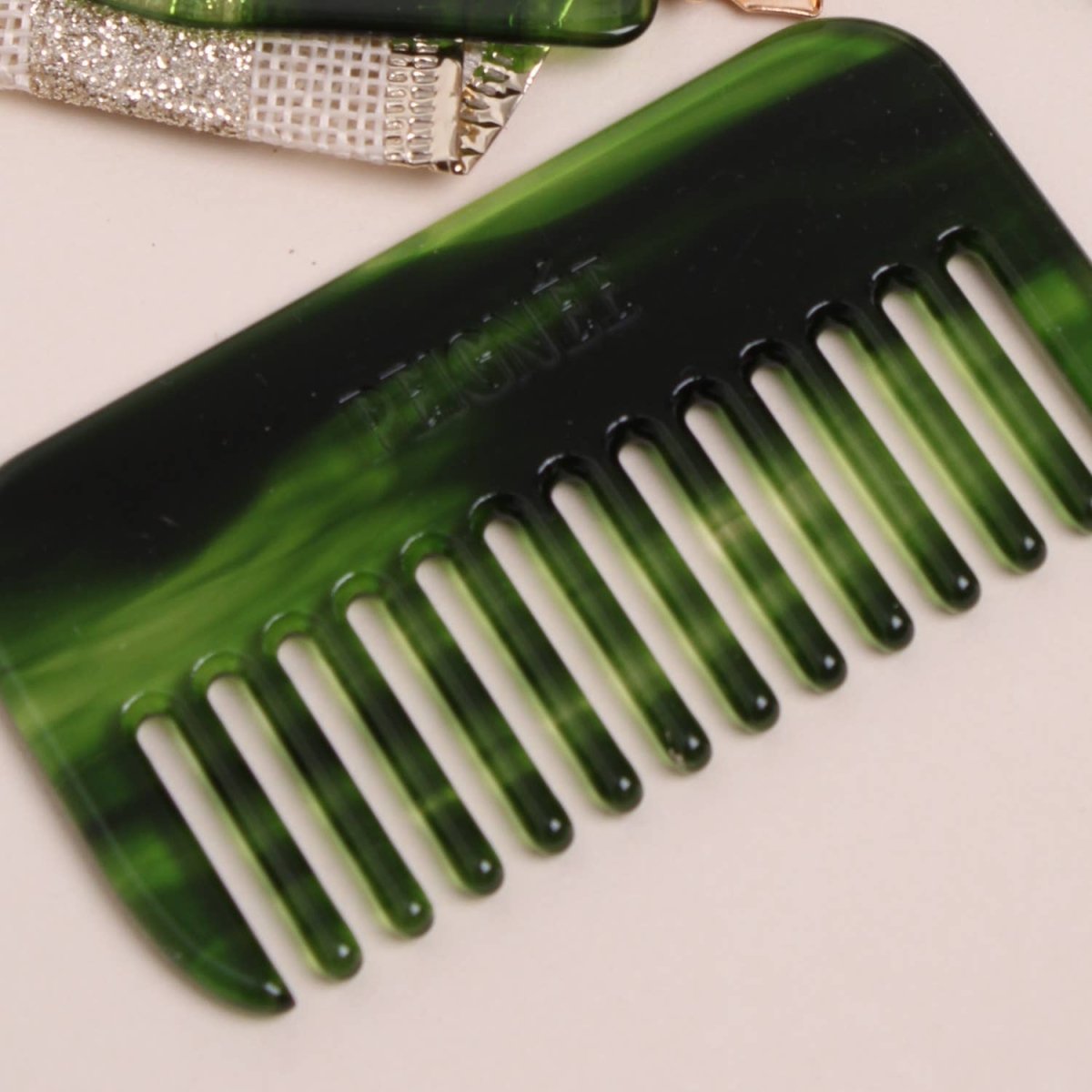 Pettine da viaggio - Verde Smeraldo - Infinity Concept Store