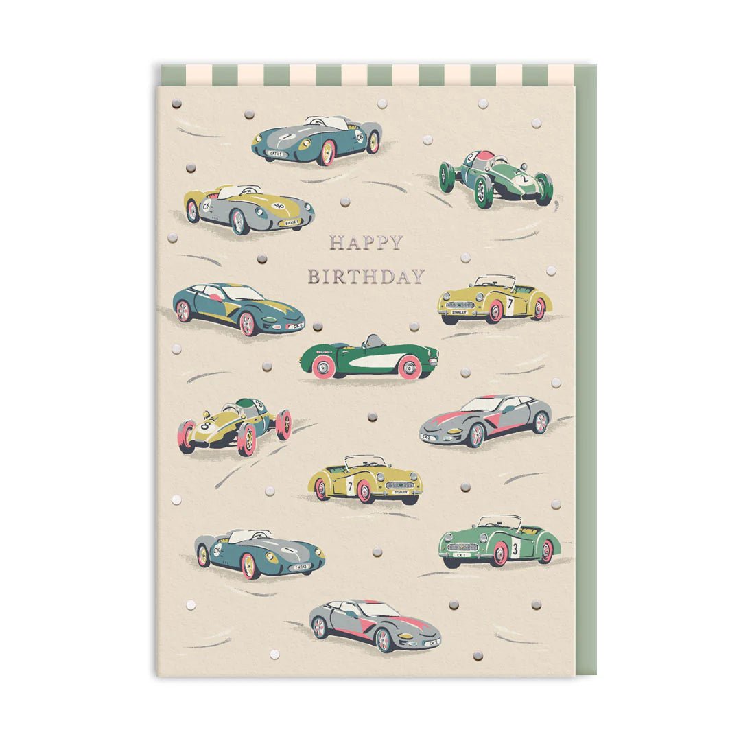 Race Cars Greeting Card - Infinity Concept Store
