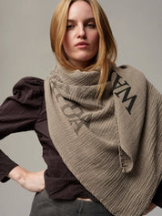 SCIARPA TAUPE SFUMATA - COLLEZIONE CAPSULE 140x140 cm - Infinity Concept Store
