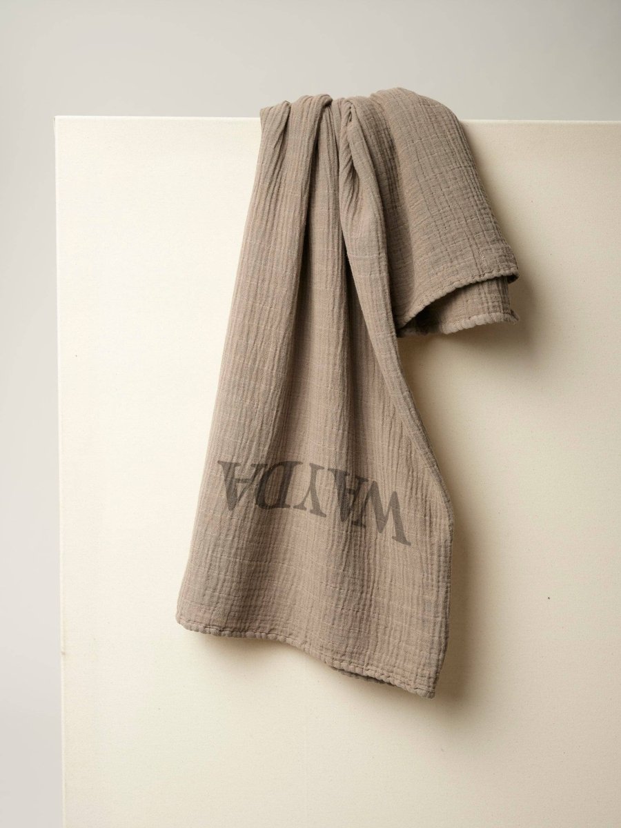 SCIARPA TAUPE SFUMATA - COLLEZIONE CAPSULE 140x140 cm - Infinity Concept Store