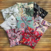 Set pigiama in cotone indiano a fiori rossi - Infinity Concept Store