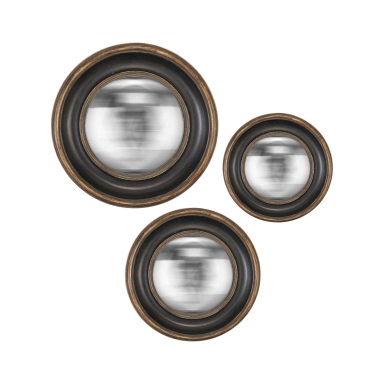 set di 3 specchi convessi
