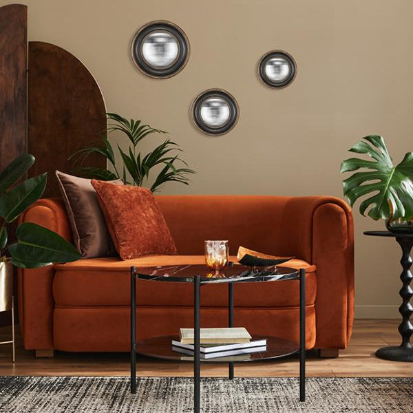 set di 3 specchi convessi ambientati
