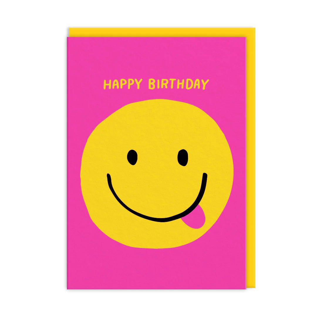 Smiley Face Happy Birthday Card - Infinity Concept Store