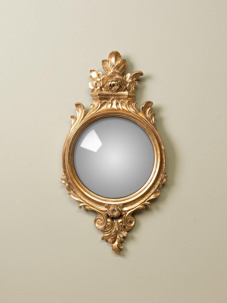 SPECCHIO CONVESSO CORNICE IN ORO 18° SECOLO - Infinity Concept Store