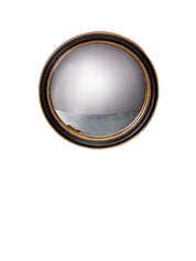 SPECCHIO CONVESSO NERO E ORO - Infinity Concept Store