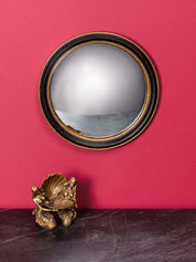 SPECCHIO CONVESSO NERO E ORO - Infinity Concept Store