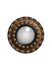 SPECCHIO CONVESSO NERO ORO - Infinity Concept Store