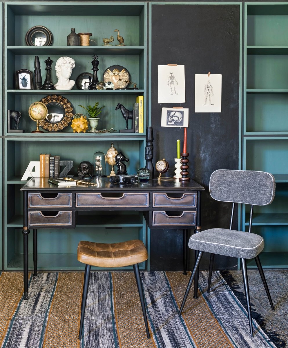 SPECCHIO CONVESSO NERO ORO - Infinity Concept Store