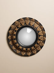SPECCHIO CONVESSO NERO ORO - Infinity Concept Store