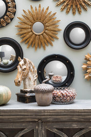SPECCHIO CONVESSO NERO - Infinity Concept Store