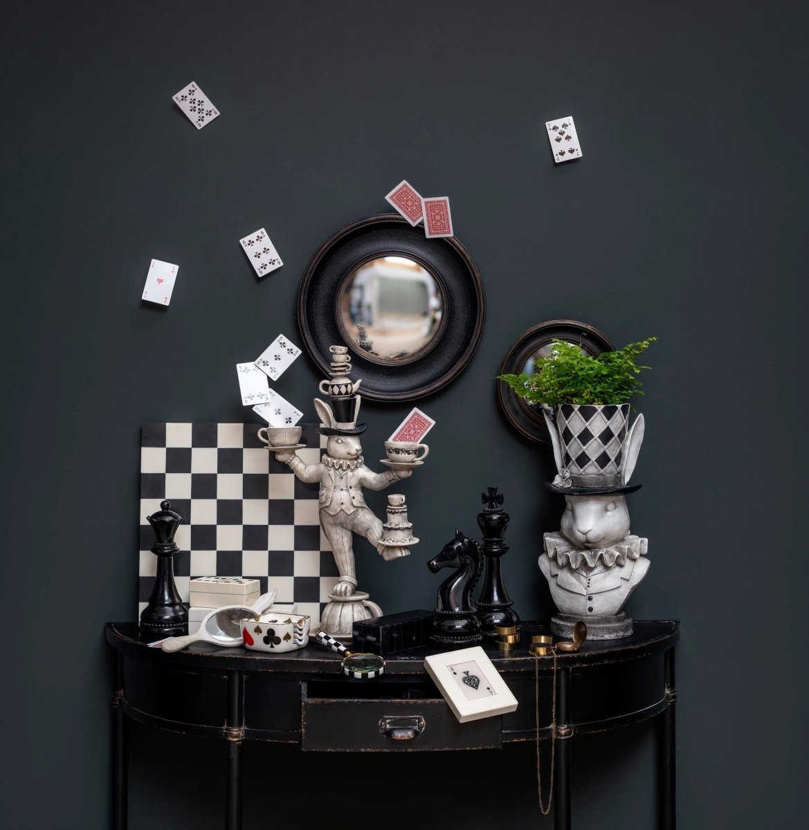 SPECCHIO CONVESSO NERO - Infinity Concept Store