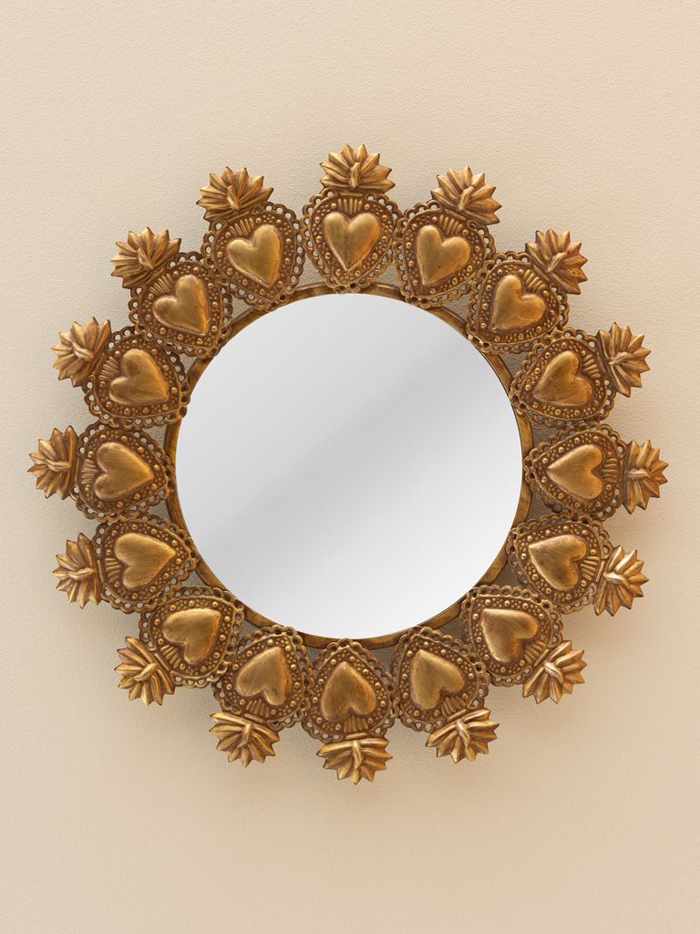 SPECCHIO IN METALLO CON CORNICE EX VOTO - Infinity Concept Store