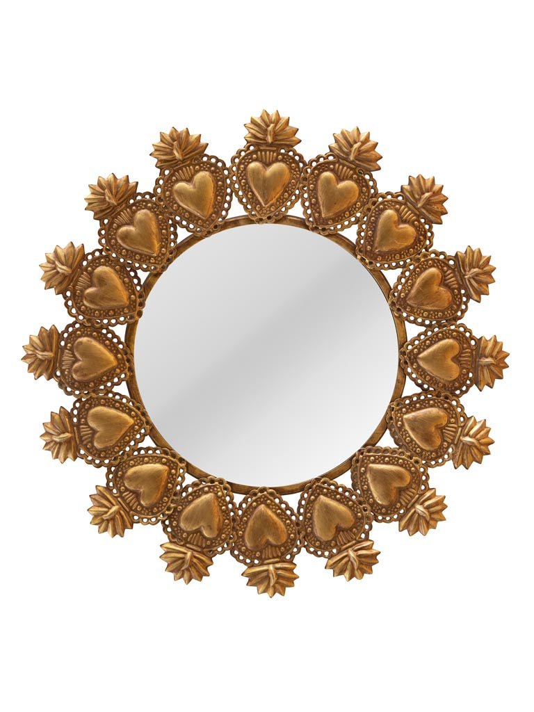 SPECCHIO IN METALLO CON CORNICE EX VOTO - Infinity Concept Store