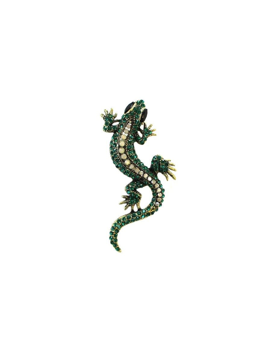 Spilla Arca di Noè Geco verde - Infinity Concept Store