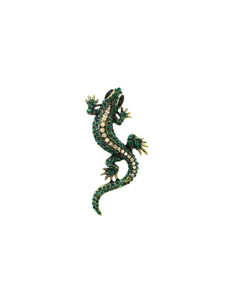 Spilla Arca di Noè Geco verde - Infinity Concept Store
