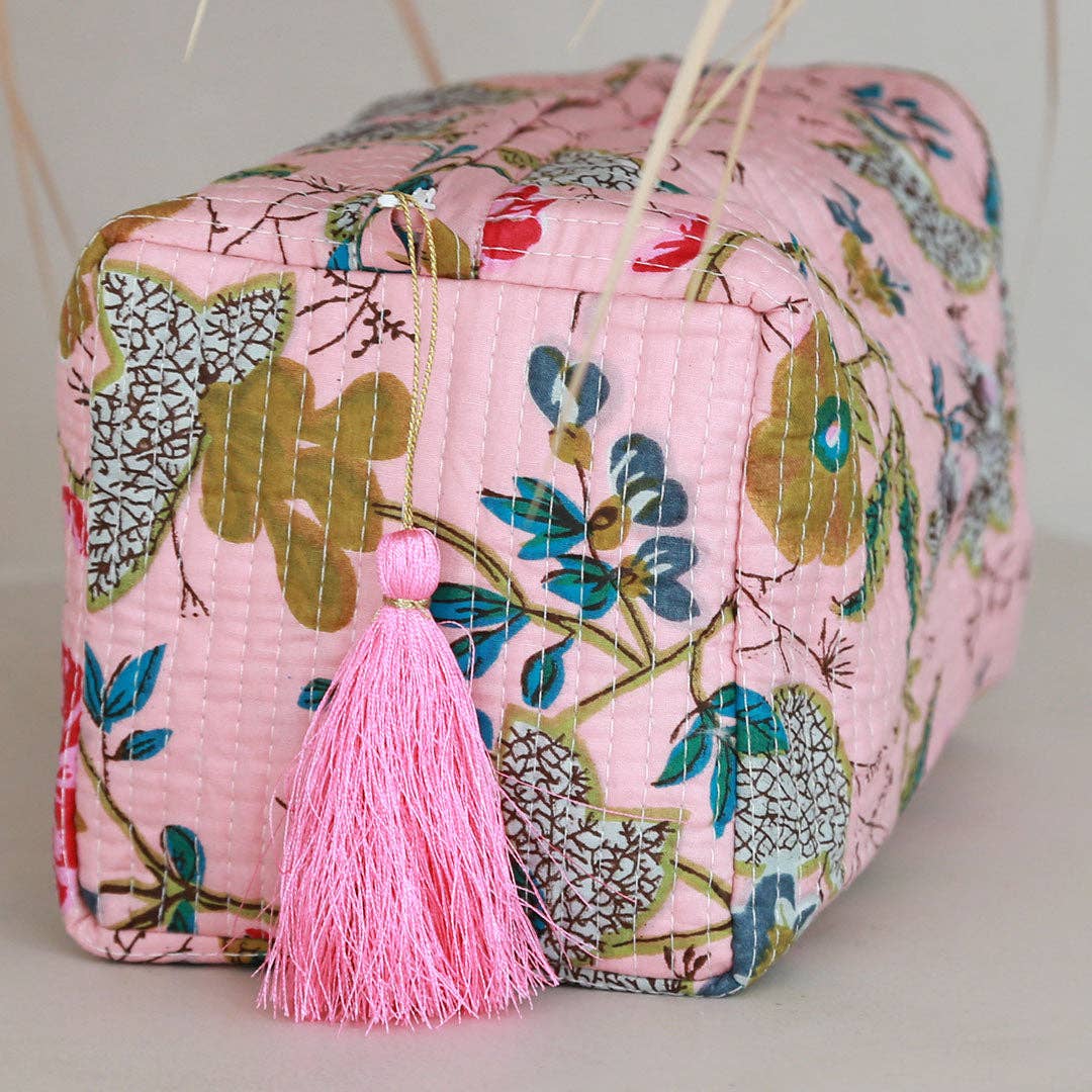 Toilette Blockprint Fez rosa tenue M - Infinity Concept Store