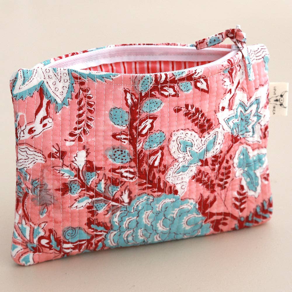 Trousse per il trucco Blockprint Fez peach - Infinity Concept Store