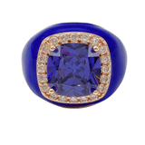 ANELLO CHEVALIER IN ARGENTO CON SMALTO