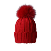 BERRETTO A COSTE BASIC IN LANA CON POMPON MUR - Infinity Concept Store