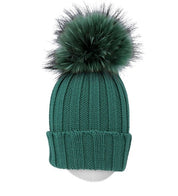 BERRETTO A COSTE BASIC IN LANA CON POMPON MUR - Infinity Concept Store