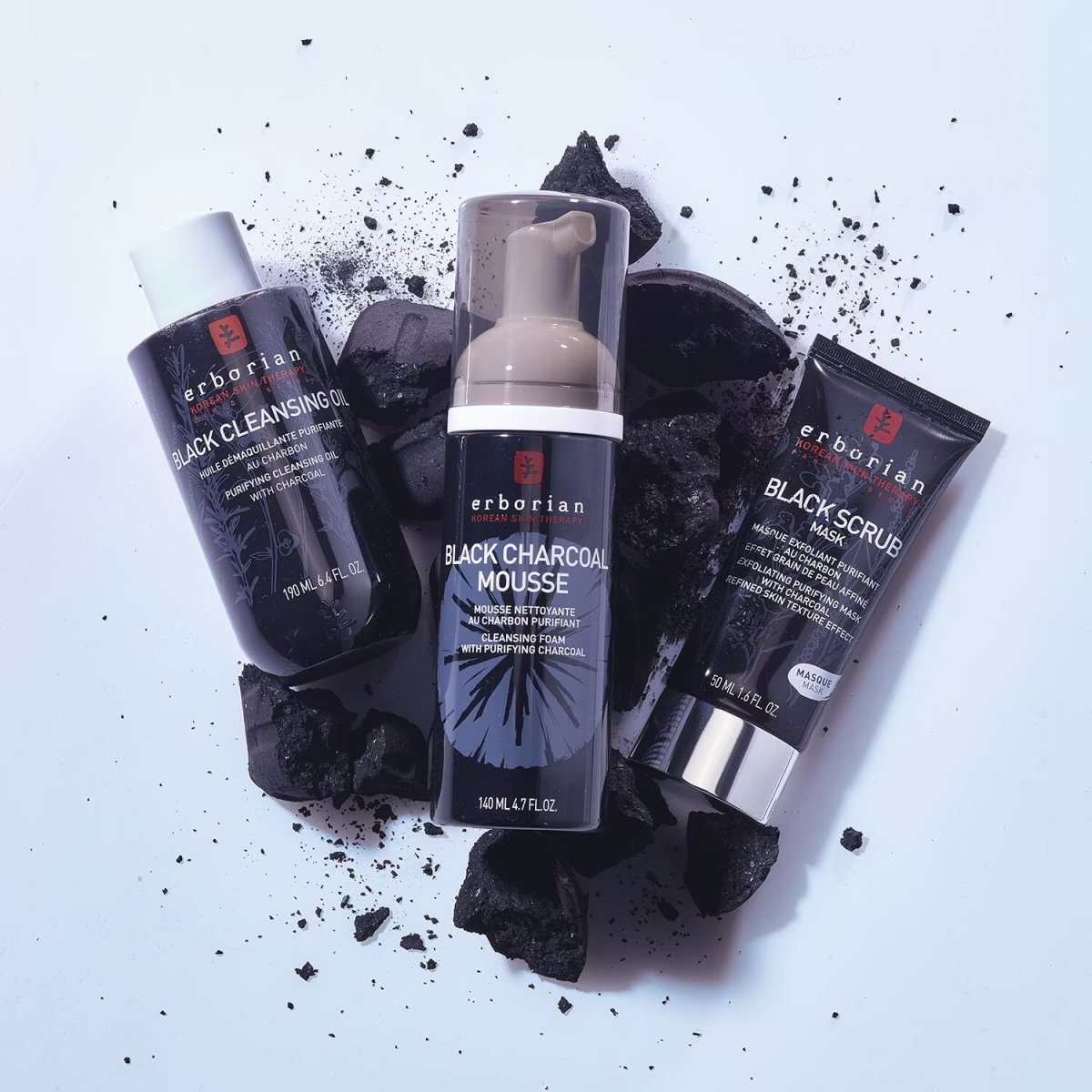 BLACK CHARCOAL MOUSSE - Schiuma detergente al carbone - Infinity Concept Store