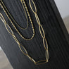 Collana a catena a forma di fagiolo prestratificata Passion, impermeabile, in oro 18 carati - Infinity Concept Store