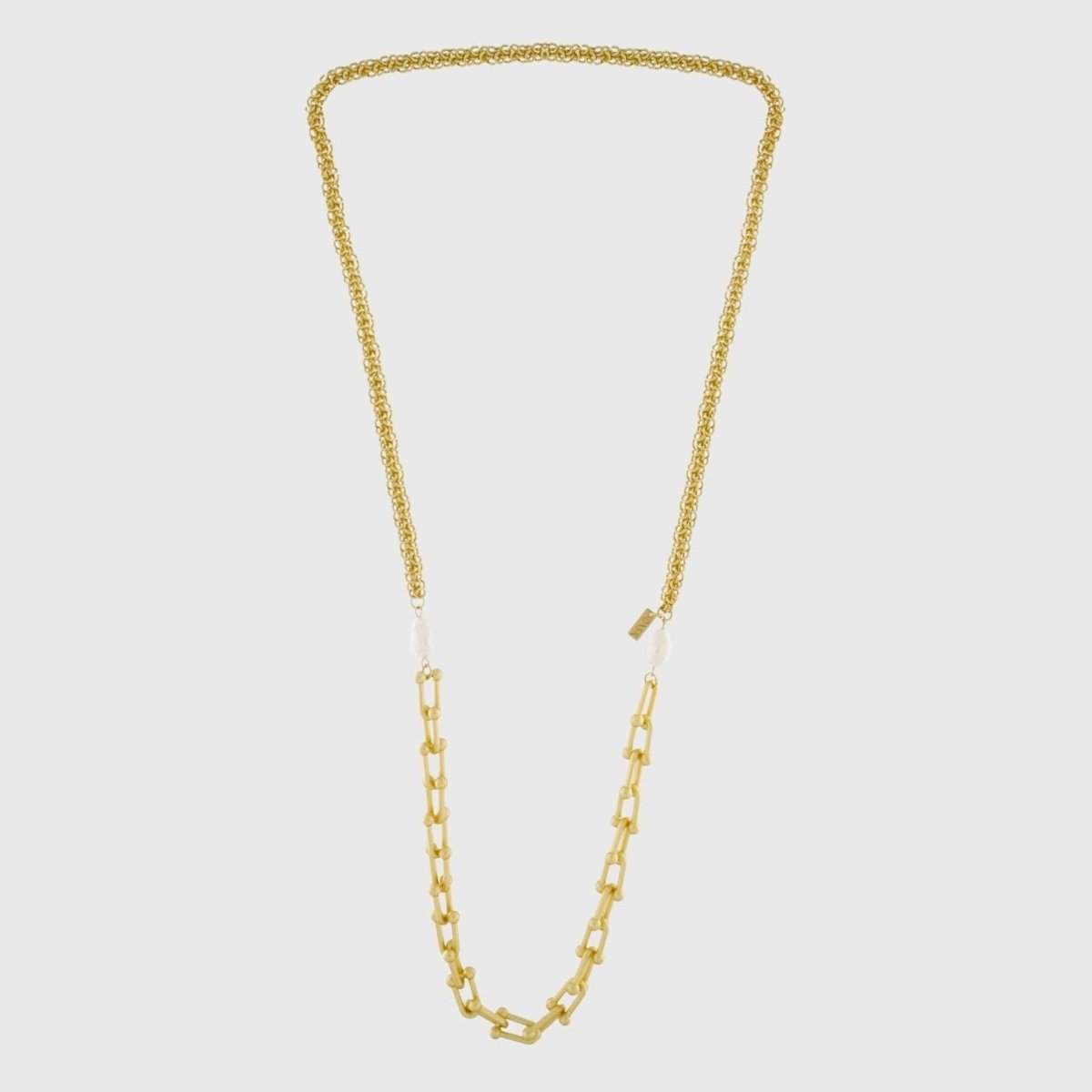 Collana Audrey IN:BIG Chain Mix placcatura in oro - Infinity Concept Store