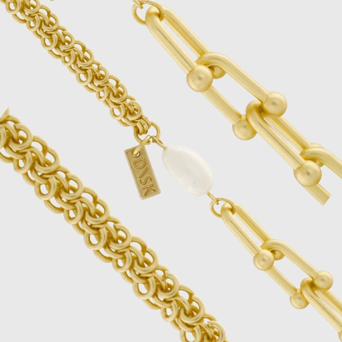 Collana Audrey IN:BIG Chain Mix placcatura in oro - Infinity Concept Store