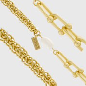 Collana Audrey IN:BIG Chain Mix placcatura in oro - Infinity Concept Store