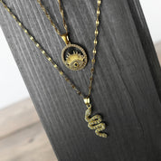 Collana Harmony impermeabile Evil Eye Black CZ Twist in oro 18 carati - Infinity Concept Store