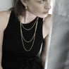 Collana impermeabile Passion con corda da 2 mm, placcata in oro 18 carati, 40 cm - Infinity Concept Store