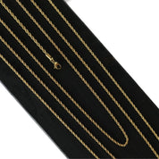 Collana impermeabile Passion con corda da 2 mm, placcata in oro 18 carati, 70 cm - Infinity Concept Store