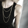 Collana impermeabile Passion con corda da 2 mm, placcata in oro 18 carati, 70 cm - Infinity Concept Store