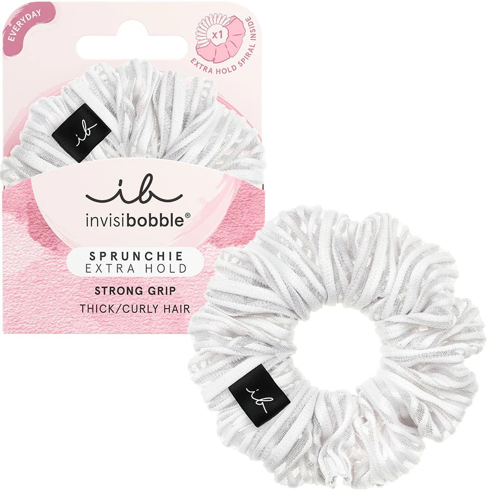 Elastici per capelli - SPRUNCHIE EXTRA HOLD PURE WHITE - Infinity Concept Store