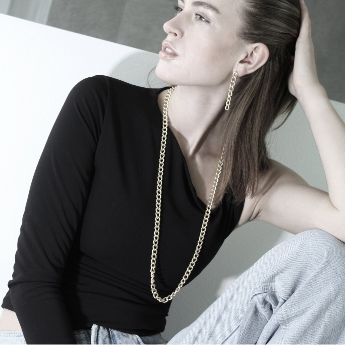 Tabitha IN:GREAT, collana a maglie lunghe, placcatura in oro - Infinity Concept Store